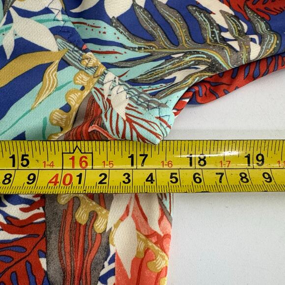 Women's Coastal Hideaway Suncover Hoody Leaf Print Pattern Small Hooded - Picture 5 of 7